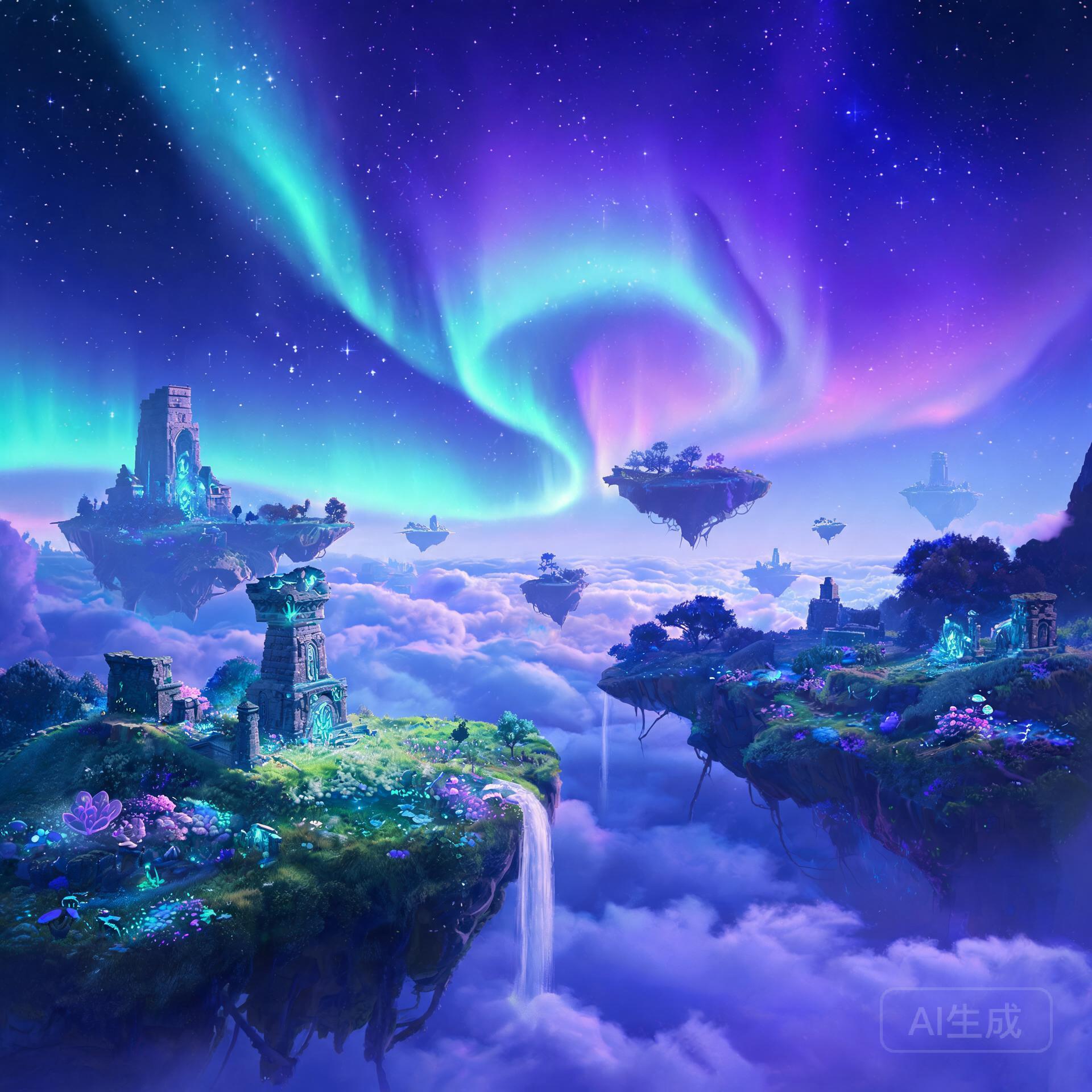 场景 · 奇幻浮空岛